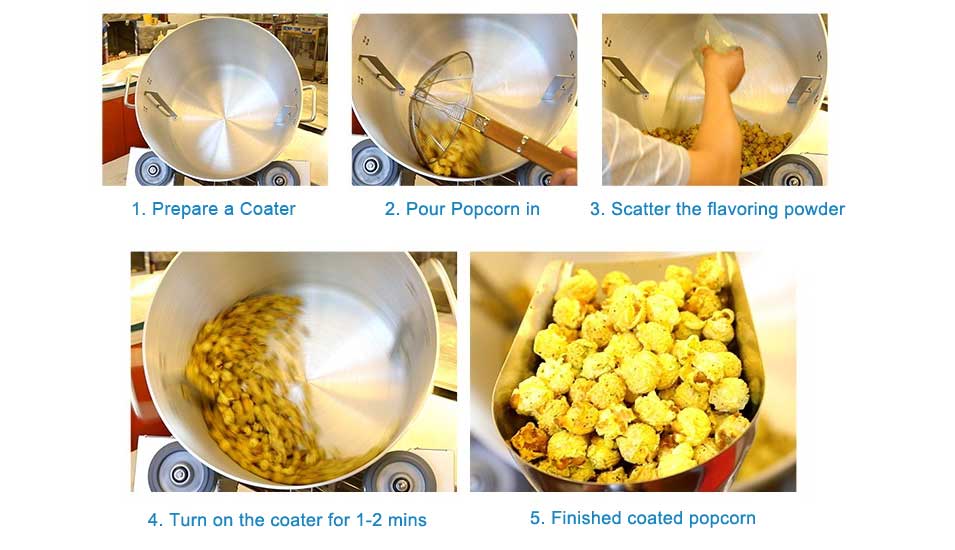 Matcha Popcorn Making